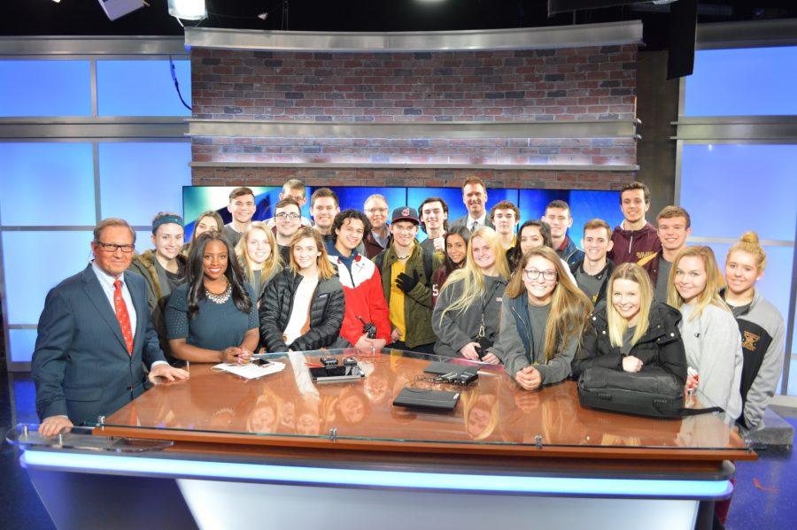 The Pioneer staff visits Channel 19 News, explores the field of journalism