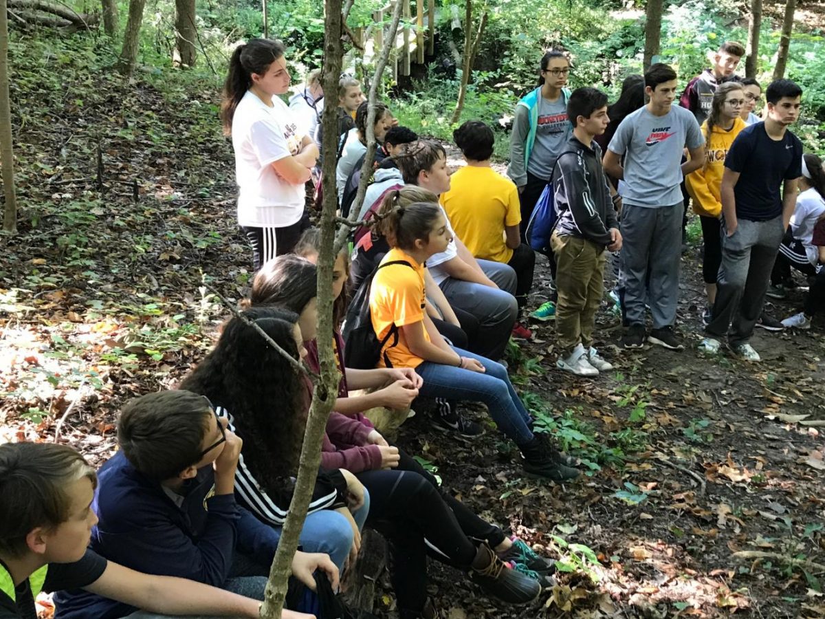 The freshmen thought and prayed about many topics as they hiked and when the seniors shared their talks. They considered how they have changed since starting at Wash Jesuit and how they can see God in ways other than formal worship. They learned how to begin to look for God in all things. 
