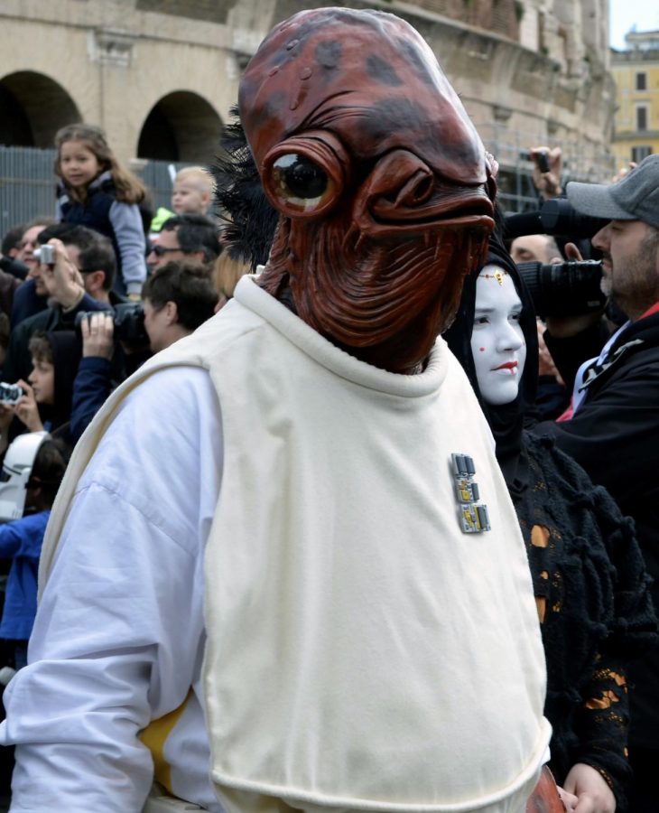 This Star Wars fan dressed as the beloved Admiral Ackbar and joined other fans of the franchise to celebrate the day. 