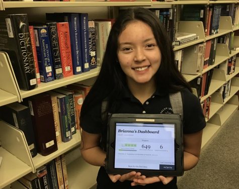 Junior Brianna Callahan "beat Membean" by completing all six  levels. 