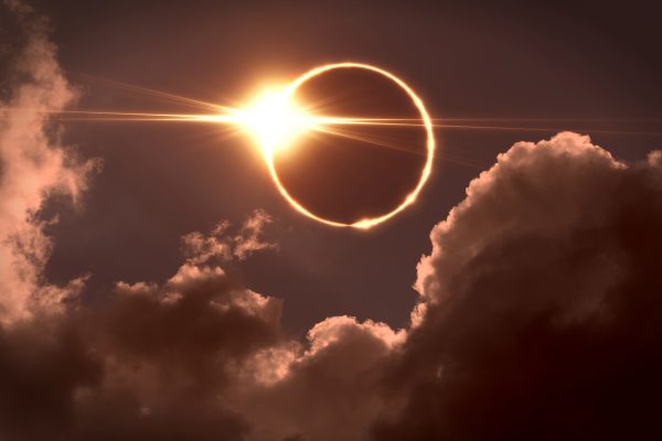 Once the entire eclipse is complete, the moon will completely cover the sun during the rare total solar eclipse.