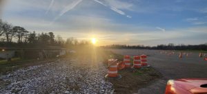 The new road connecting campus to State Road will be completed in July and ready for next school year.
